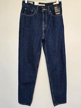 Levi’s Premium 80s Mom Jeans High Rise Dark Wash Size 27 NWT
